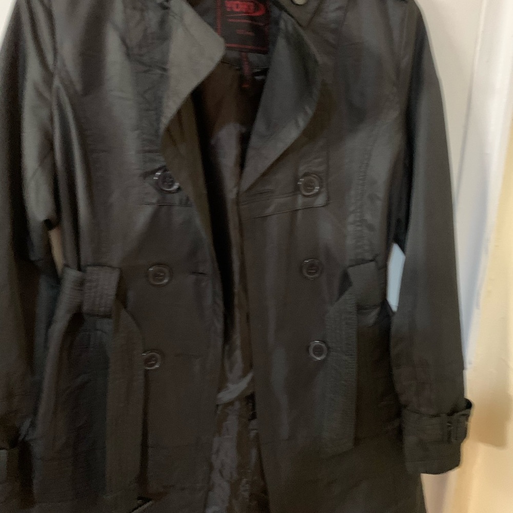 Yoki Black Trench black Jacket size L